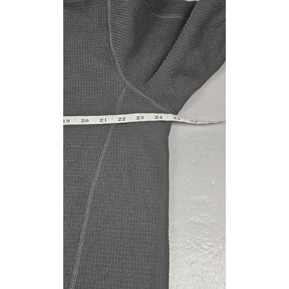 North Face Sweater‎ Mens XL Qt. Zip Pullover Waffle Gray Green Textured Gorpcore